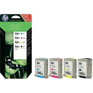 Набор картриджей HP (Hewlett-Packard) C2N93AE (№940XL), оригинальный, multipack (набор), ресурс 2200+1400+1400+1400 стр., цена — 8100 руб.