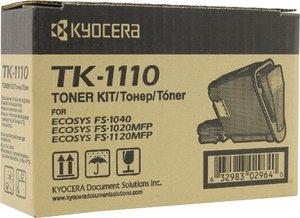 Тонер-картридж Kyocera TK-1110 [1T02M50NX0], оригинальный, ресурс 2500 стр., для Kyocera FS-1040/1020MFP/1120MFP