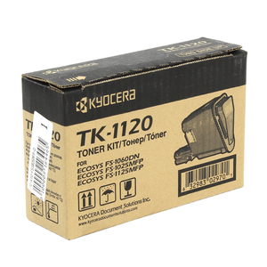 Тонер-картридж Kyocera TK-1120 [1T02M70NX1], оригинальный, black (черный), ресурс 3000 стр., для Kyocera FS-1060DN/1125MFP/1025MFP