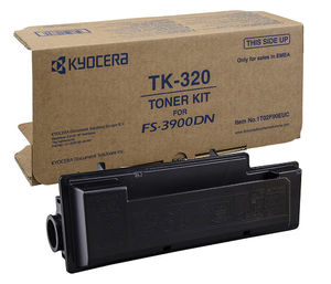 Тонер-картридж Kyocera TK-320 [1T02F90EU0], оригинальный, black (черный), ресурс 15000, цена — 35960 руб.