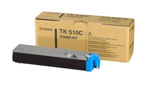 Тонер-картридж Kyocera TK-510C [1T02F3CEU0], оригинальный, cyan (голубой), ресурс 8000 стр., цена — 51230 руб.