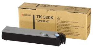 Тонер-картридж Kyocera TK-520K, оригинальный, black (черный), ресурс 6000 стр., цена — 7990 руб.