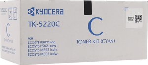 Тонер-картридж Kyocera TK-5220C [1T02R9CNL1], оригинальный, cyan (голубой), ресурс 1200 стр., цена — 22260 руб.