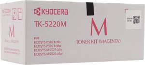 Тонер-картридж Kyocera TK-5220M [1T02R9BNL1], оригинальный, magenta (пурпурный), ресурс 1200 стр., цена — 22260 руб.