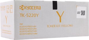 Тонер-картридж Kyocera TK-5220Y [1T02R9ANL1], оригинальный, yellow (желтый), ресурс 1200 стр., цена — 22260 руб.