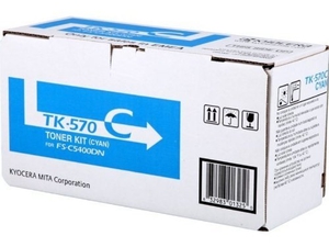 Тонер-картридж Kyocera TK-570C [1T02HGCEU0], оригинальный, cyan (голубой), ресурс 12000, цена — 47490 руб.