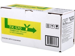 Тонер-картридж Kyocera TK-570Y [1T02HGAEU0], оригинальный, yellow (желтый), ресурс 12000, цена — 47490 руб.