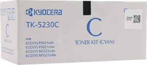 Тонер-картридж Kyocera TK-5230C [1T02R9CNL0], оригинальный, cyan (голубой), ресурс 2200 стр., цена — 21980 руб.