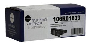Принт-картридж NetProduct N-106R01633, yellow (желтый), ресурс 1000стр., для Xerox Phaser 6000; Phaser 6010; WorkCentre 6015