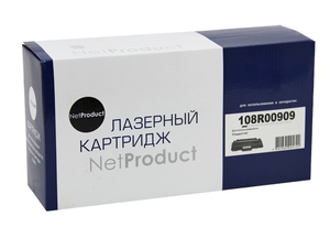 Картридж NetProduct N-108R00909, black (черный), ресурс 2500 стр., для Xerox Phaser 3140/3155/3160/3160B/3160N