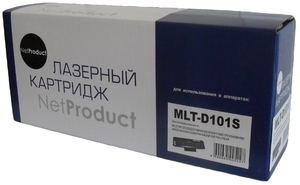 Картридж NetProduct N-MLT-D101S, black (черный), ресурс 1500 стр., для Samsung ML-2160/2164/2165/2167/2168; SCX-3400/3405/3407; SF-760P