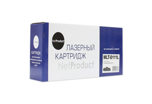 Картридж увеличенной емкости NetProduct N-MLT-D111L, black (черный), ресурс 1800 стр., для Samsung Xpress SL-M2020/M2020W/M2070W/M2070F/M2070FW/M2022, с чипом.