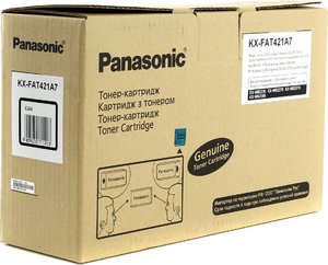 Тонер-картридж Panasonic KX-FAT421A7, оригинальный, black (черный), ресурс 2000 стр., цена — 4580 руб.