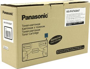 Тонер-картридж Panasonic KX-FAT430A7, оригинальный, black (черный), ресурс 3000 стр., цена — 3940 руб.