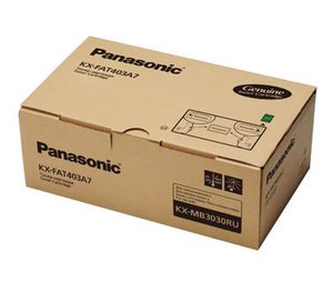 Тонер-картридж Panasonic KX-FAT403A7, оригинальный, black (черный), ресурс 8000 стр., для Panasonic KX-MB3030RU