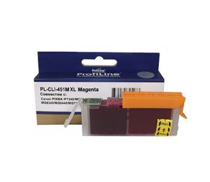 Картридж ProfiLine PL_CLI-451M XL_M, magenta (пурпурный), объем 11 мл., для Canon PIXMA iP7240/MG5440/MG5540/MG6340/MG6440/MG7140/MX924