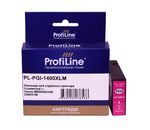 Картридж ProfiLine PL_PGI-1400XLM_M (соответствует Canon PGI-1400XL Y [9203B001]), совместимый, magenta (пурпурный), объем 12 мл., для Canon MAXIFY MB2040/2140/2340/2740