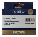 Картридж ProfiLine PL_T0804_Y, совместимый, yellow (желтый), объем 7,4 мл., для Epson Stylus Photo P50/PX660/700/720/730/800/820/830; R265/285/360; RX560/RX585/RX685