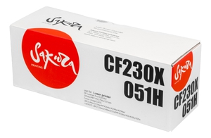 Картридж универсальный Sakura SACF230X/051H, black (черный), ресурс 4000 стр.,  для HP LaserJet Pro M203dn/dw; M227fdn/fdw/sdn; Canon i-Sensys MF264dw/267dw/ 269dw (с чипом!)
