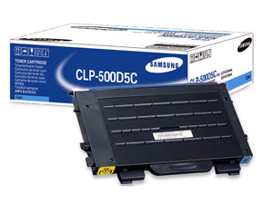 Картридж Samsung CLP-500D5C, оригинальный, cyan (голубой), ресурс 5000 стр., цена — 5069 руб.