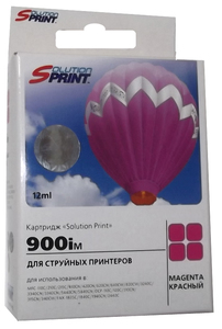 Картридж SolutionPrint SP-900iM (LC900M), magenta (пурпурный), ресурс 400, цена — 420 руб.