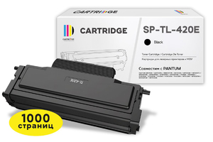 Картридж SolutionPrint SP-PT-TL-420E 1k, black (черный), ресурс 1000 стр., для Pantum P3010D/DW/P3020D/P3300DN/DW; M6700D/DW/M6800FDW; M7100DN//DW/M7102DN; M7200FD/FDN/FDW; M7300FDN/FDW