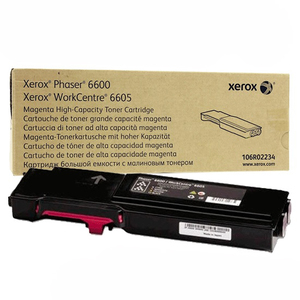Тонер-картридж Xerox 106R02234 оригинальный, magenta (пурпурный), ресурс 6000 стр., для Xerox WorkCentre 6605, Phaser 6600