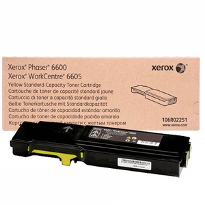 Тонер-картридж Xerox 106R02251, оригинальный, yellow (желтый), ресурс 2000 стр., для Xerox WorkCentre 6605, Phaser 6600