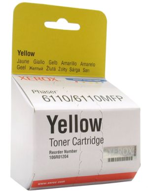 Тонер-картридж Xerox 106R01204, оригинальный, yellow (желтый), ресурс 1000 стр., цена — 4330 руб.